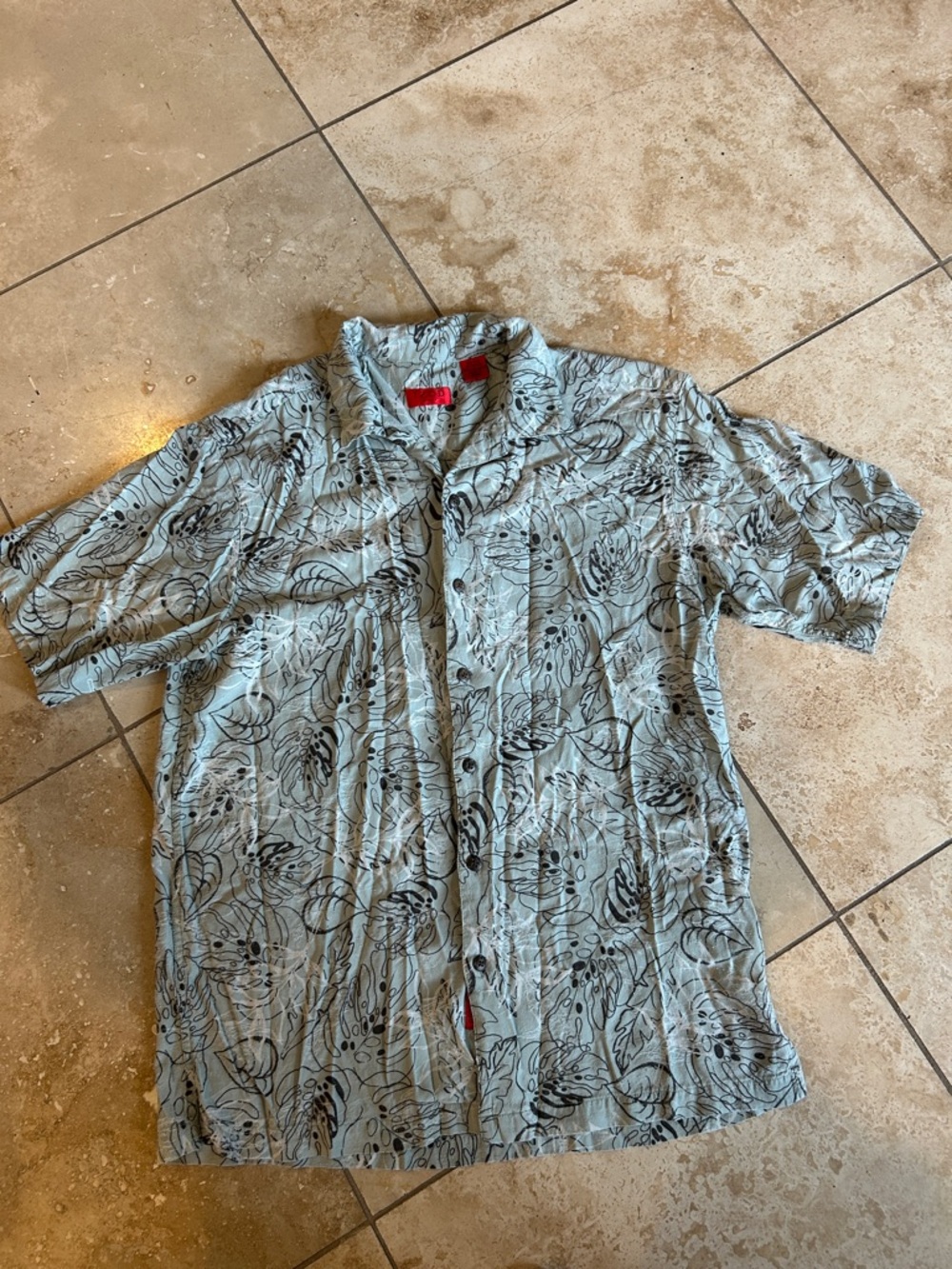 Izod Golf Silk & Rayon Floral Short-Sleeve Men's Shirt